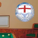England Soccer Ball Flag Wall Decal