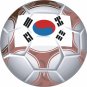 Korea Soccer Ball Flag Wall Decal