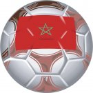 Morocco Soccer Ball Flag Wall Decal