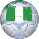 Nigeria Soccer Ball Flag Wall Decal