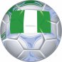 Nigeria Soccer Ball Flag Wall Decal