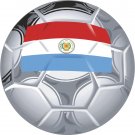 Paraguay Soccer Ball Flag Wall Decal