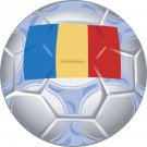 Romania Soccer Ball Flag Wall Decal