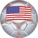 United States Soccer Ball Flag Wall Decal