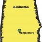 Alabama State Map Wall Decal