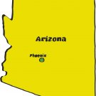 Arizona State Map Wall Decal