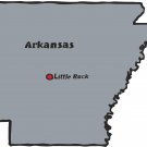 Arkansas State Map Wall Decal