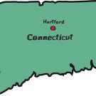 Connecticut State Map Wall Decal
