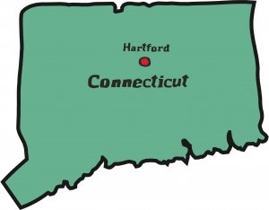 Connecticut State Map Wall Decal