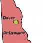 Delaware State Map Wall Decal