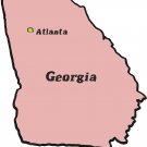 Georgia State Map Wall Decal