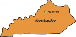Kentucky State Map Wall Decal