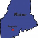 Maine State Map Wall Decal