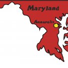 Maryland State Map Wall Decal