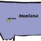 Montana State Map Wall Decal