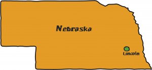 Nebraska State Map Wall Decal