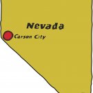 Nevada State Map Wall Decal