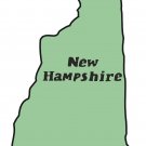 New Hampshire State Map Wall Decal