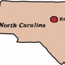 North Carolina State Map Wall Decal