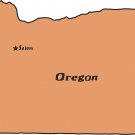 Oregon State Map Wall Decal
