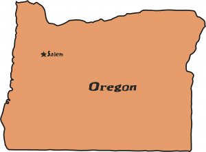 Oregon State Map Wall Decal