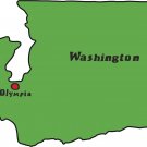 Washington State Map Wall Decal