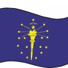Indiana State Flag Wall Decal