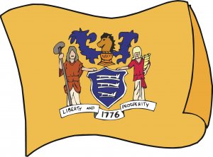 New Jersey State Flag Wall Decal