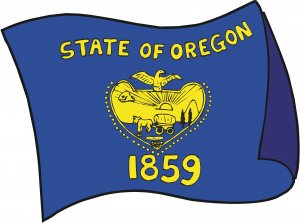Oregon State Flag Wall Decal