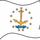 Rhode Island State Flag Wall Decal