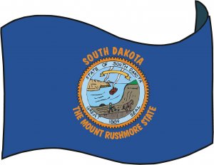 South Dakota State Flag Wall Decal