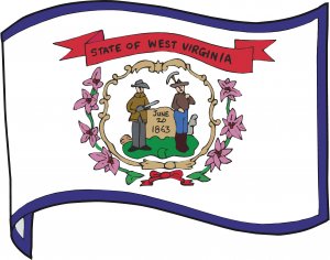 West Virginia State Flag Wall Decal