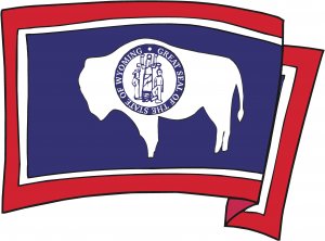 Wyoming State Flag Wall Decal