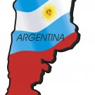 Argentina Country Map Flag Wall Decal