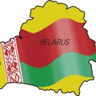 Belarus Country Map Flag Wall Decal