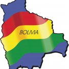 Bolivia Country Map Flag Wall Decal