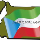 Equatorial Guinea Country Map Flag Wall Decal