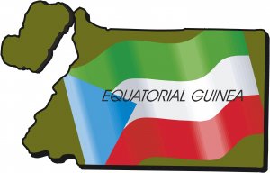 Equatorial Guinea Country Map Flag Wall Decal