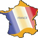 France Guinea Country Map Flag Wall Decal