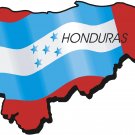 Hoduras Country Map Flag Wall Decal