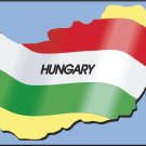 Hungary Country Map Flag Wall Decal