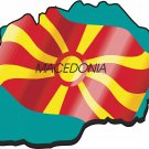 Macedonia Country Map Flag Wall Decal