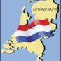 Netherlands Country Map Flag Wall Decal