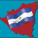 Nicaragua Country Map Flag Wall Decal
