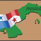 Panama Country Map Flag Wall Decal