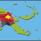 Papua New Guinea Country Map Flag Wall Decal