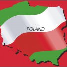 Poland Country Map Flag Wall Decal