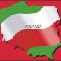 Poland Country Map Flag Wall Decal