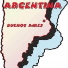Argentina Country Map Wall Decal
