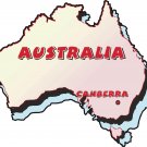 Australia Country Map Wall Decal